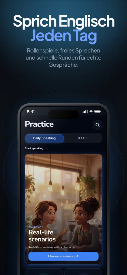 Tägliches WitSpeak-Sprechtraining mit Rollenspielen, freiem Sprechen und Alltagssituationen
