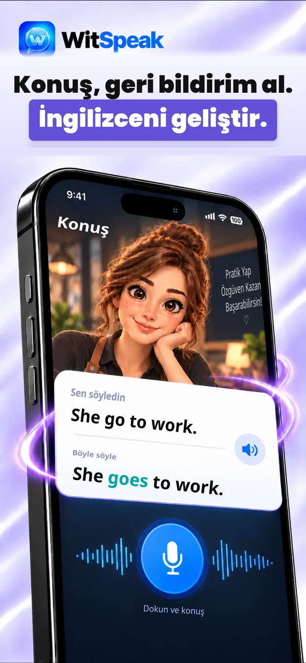 WitSpeak'te senaryo sonrası geri bildirim ekranı